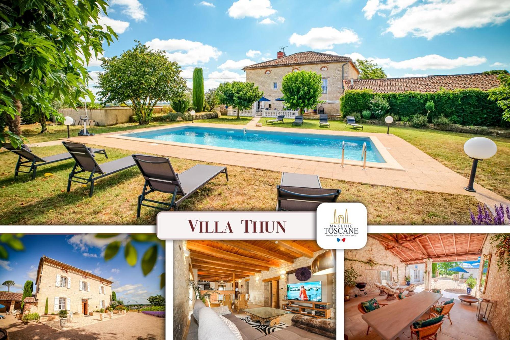 Villa Thun - Piscine - Maison De Caractere Au Milieu Des Vignes La Celle-sous-Gouzon Exterior photo